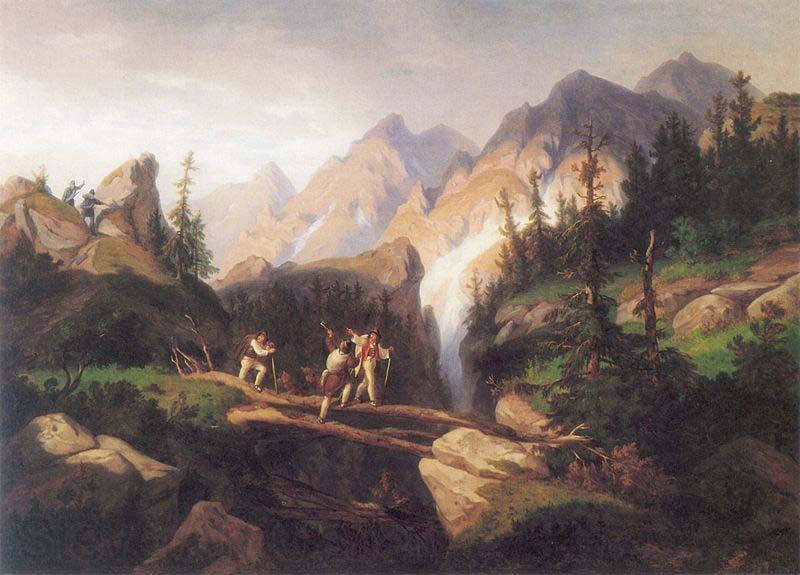 unknow artist Smugglers in the Tatra Mountains